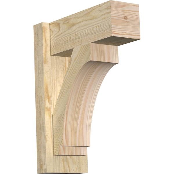 Ekena Millwork Imperial Block Rough Sawn Outlooker, Douglas Fir, 6"W x 14"D x 18"H OUT06X14X18IMP05RDF - main